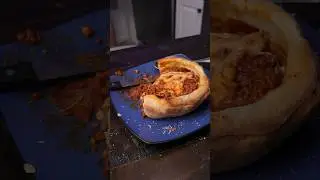 This Pizza Pot Pie was absolutely BUSTING! #shorts #pizza #food