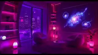 Neon Nights, Cosmic Lights ✦ Chillwave & Lofi Synthwave Mix for Relax, Work, Study