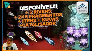 #warframe  Dispon&iacute;vel + 5 Rivens + 2/15 Fragmentos Arconte +Kuvas + Adaptador + Catalisador !