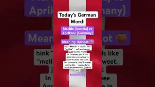Today&rsquo;s German Word 🇩🇪🇦🇹 #findaround  #germany #learngerman  #deutsch #austria #shorts