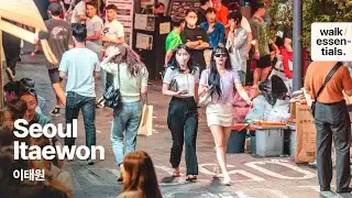 Seoul Itaewon Party Walk on Saturday 🎉 the Party Central of Seoul 4K ( Seoul, Korea )