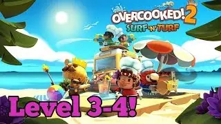 Tidal Wave Beach! | 3 STARS World 3-4 | Overcooked! 2: Surf 'n' Turf DLC