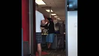 The Common Man and Ben Leber get into a fight before the show...