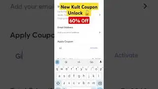 New Kult Coupon Unlock For 60% Off #ashortaday #youtubeshorts #kultcouponcode #couponcode #viral