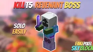 How To Kill T5 Revenant Horror Boss Solo In Fakepixel Skyblock | Fakepixel Skyblock #fakepixel