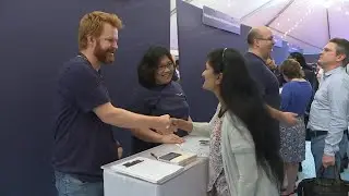 Amazon holds career day at HQ2 site in Arlington, Virginia | AFP