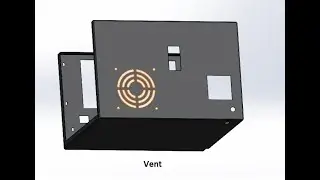 2 | Vent | Bottom Cabinet | Inverter Cabinet Design | Sheet Metal Commands | SolidWorks | CAD