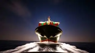 Peaceful Ocean Freight Sounds 🚢 | Maritime Ambience to Unwind
