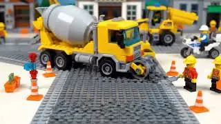Epic LEGO City Build &ndash; Cement Mixer Truck & Bustling Town in Action