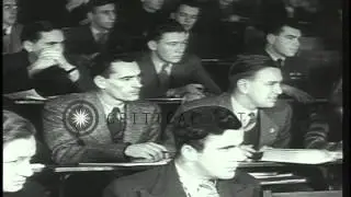 Canadian war veterans at McGill University in Montreal, Canada where they take up...HD Stock Footage