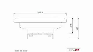 Ampoule AR111 double LED COB avec bloc d'alimentation sur culot G53