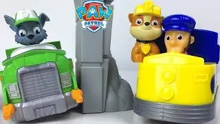 NICKELODEON PAW PATROL ROLL PATROL ADVENTURE BAY RAILWAY WITH RUBBLE ROCKY & ROCKSLIDE - UNBOXING