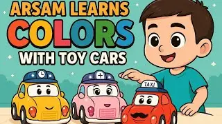 Arsam Learns Colors with Toy Cars | Urdu Educational Video for Kids