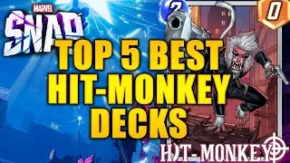 TOP 5 BEST HIT-MONKEY DECKS - CRUSH THE META - MARVEL Snap