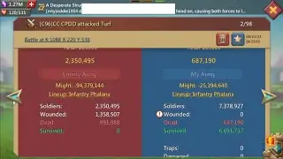 10m Troops Capped 6 Rally While Asleep | Trap Hero 11k lords mobile | lords mobile titen