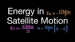Gravitation: Change in Energy and Work for Satellite Orbits