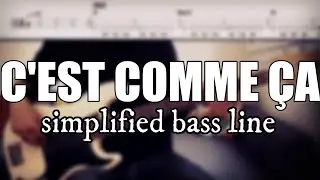 C'est comme ça - Les Rita Mitsouko | Simplified bass line with tabs #106
