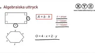 X 4.2 Algebraiska uttryck