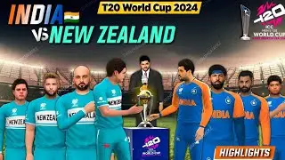 INDIA vs NEWZEALAND Five Over T20 Match in real cricket 24 #realcricket24 #india  #cricket 