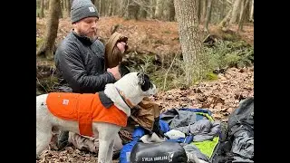 Winter Backpacking: Backcountry cooking, tarp camping, dog