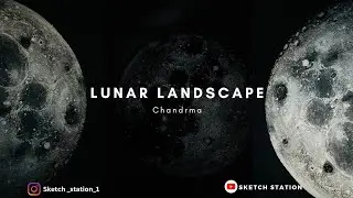 Crafting a Lunar Landscape: A Texture Art Project Inspired by the Moon |Texture Art|