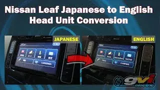 Nissan Leaf X/G Japanese to English Conversion