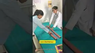 Learn Admission Bed-Making 👍🏻#nursingeducation #viralreels #nursing #medlife #educationalvideo