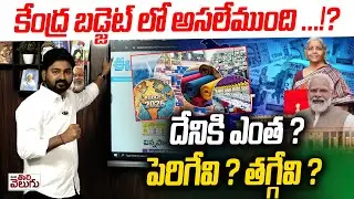 కేంద్ర బడ్జెట్ లో అసలేముంది..!? దేనికి ఎంత ? | Union Budget Highlight In Telugu | Journalist Raghu