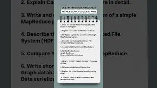 CCS334 - Big Data Analytics Highly Expected Questions | Don't skip these!