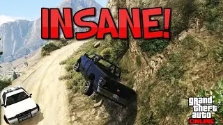 GTA 5 - MOST INSANE POLICE CHASE! LIVE!