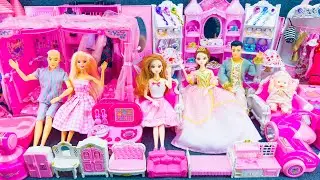 16Minutes Satisfying With Unboxing Royal Barbie Princess Happy Family Party Playset ASMR Review Toys