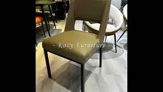 Modern Restaurant Dining Chair Hotel Event Banquet Chair Black PU Leather Chair