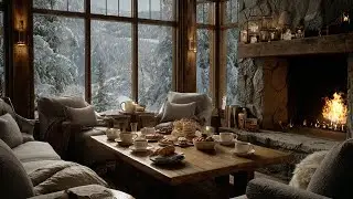 Snowfall Piano & Fireplace Glow 🎹 Winter Ambience for Inner Calm and Clarity