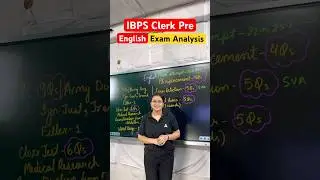 IBPS Clerk Pre English Exam Analysis