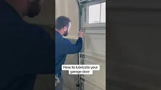How to lubricate your garage door to make it last longer. Use white lithium or light spray grease.