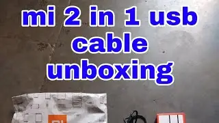 Mi 2 in 1 usb cable unboxing