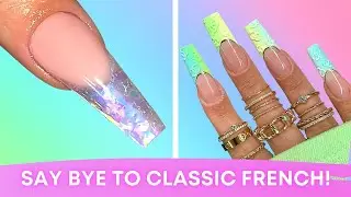 NEW French Tip Nail Designs For Summer 🍹 | Acrylic Nails 2021