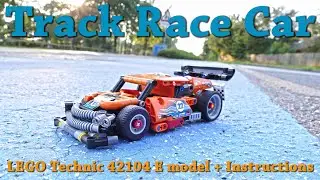 Track Race Car - LEGO Technic 42104 E Model + FREE Instructions