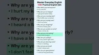 English Conversation Practice | 1000 questions and answers part 1 | English Speaking Practice