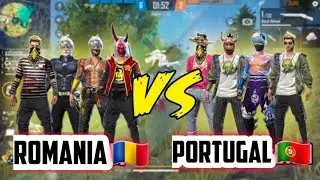 ROMANIA VS PORTUGAL . FREE FIRE - KING SEBY 🇷🇴   VS  PORTUGAL 🇵🇹