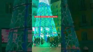 MAGICAL Christmas Lights in Madrid #shorts #magical #christmaslights #madrid #navidad #espa&ntilde;a