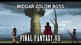 Final Fantasy VII | Midgar Zolom Boss Battle (PS1, PS4)