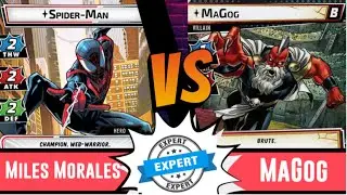 Marvel Champions | Miles Morales | Vs Expert MaGog | Solo | Leadership | Across the Spiderverse