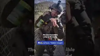 IDF soldiers saves a cat from barbed wire #israel