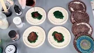 #1283 Amazing Wood Effects In These Gorgeous 'Tree Ring' Resin Coasters