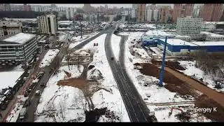 Репинская развязка. Химки 21.12.2020 4K