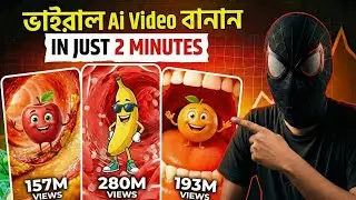 এই AI ভিডিও বানালেই ভাইরাল💥 | Create Viral Fruits Talking Videos Bangla with Free Al Tools