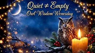 🦉A Gentle Reminder for Quiet Seasons | Owl Wisdom Wednesday 🕯️