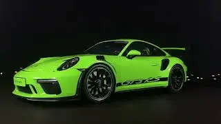 PORSCHE GT3 RS LIZARD GREEN 1 12 GT SPIRIT   4K
