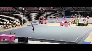 Floor routine was so 🔥 #gymnast #traveling #competition #jordanchiles 